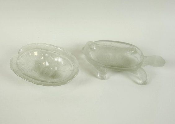 Crystal Glass Jewellery Box From Curt Schlevogt, 1960s photo 366.0