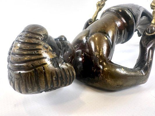 photo furniture Large Antique Bronze Cherub Door Pull Handle