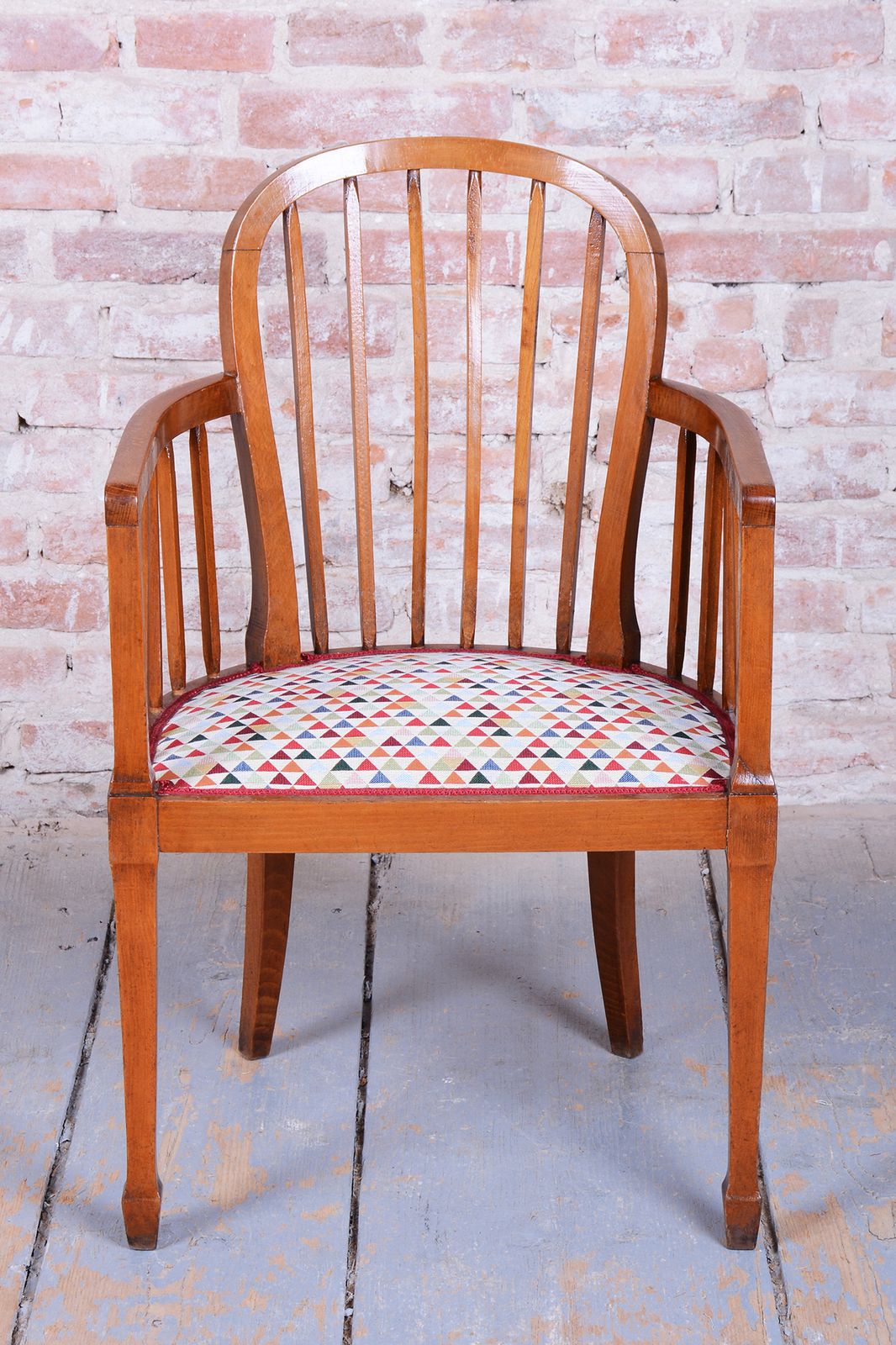 Restored Art Deco Armchair, Beech, Revived Polish, Reupholstered, France, 1930s photo Furniture