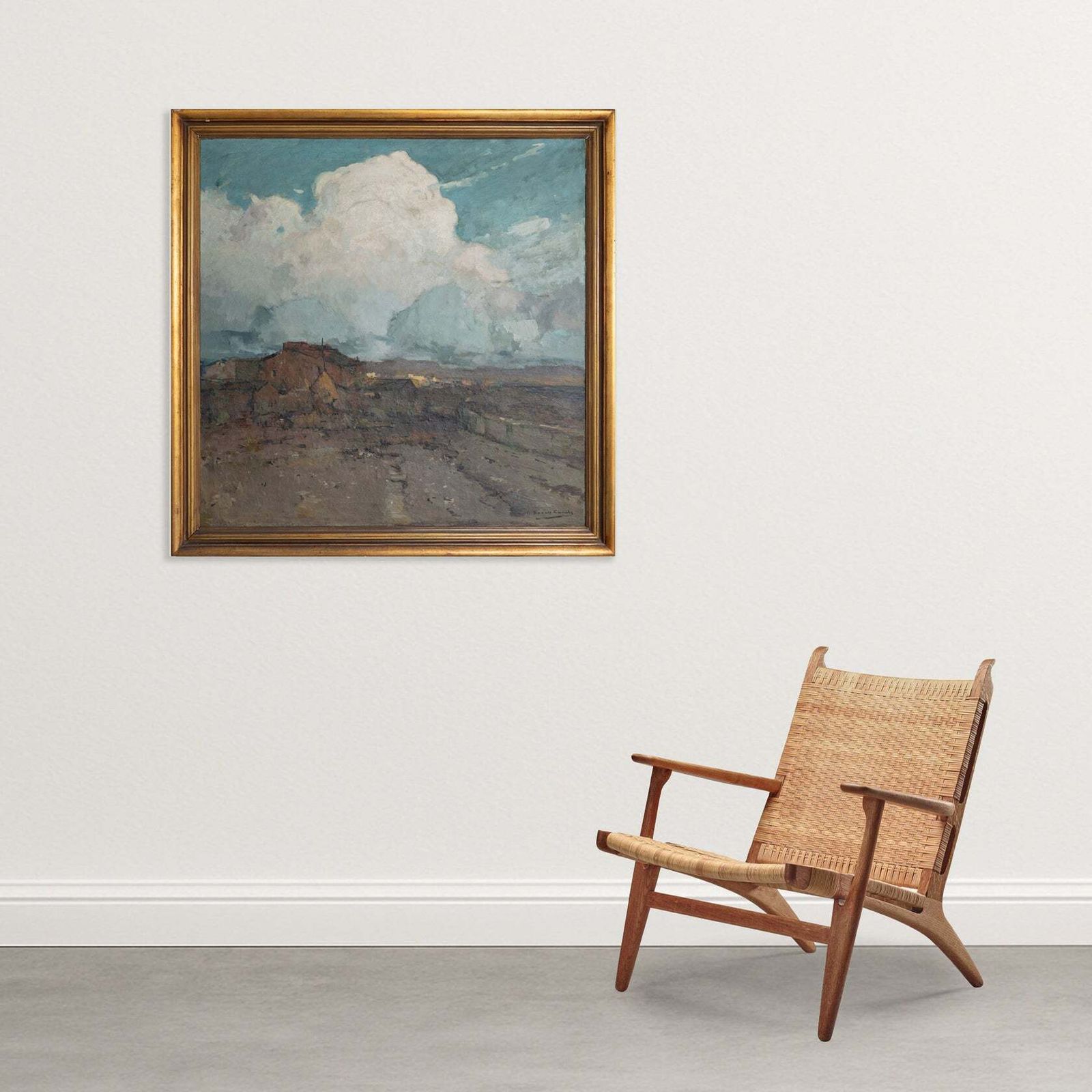 Catalaans Landschap Met Lucht – Andreu Bosch I Canals (Ca. Jaren 1920) photo for sale