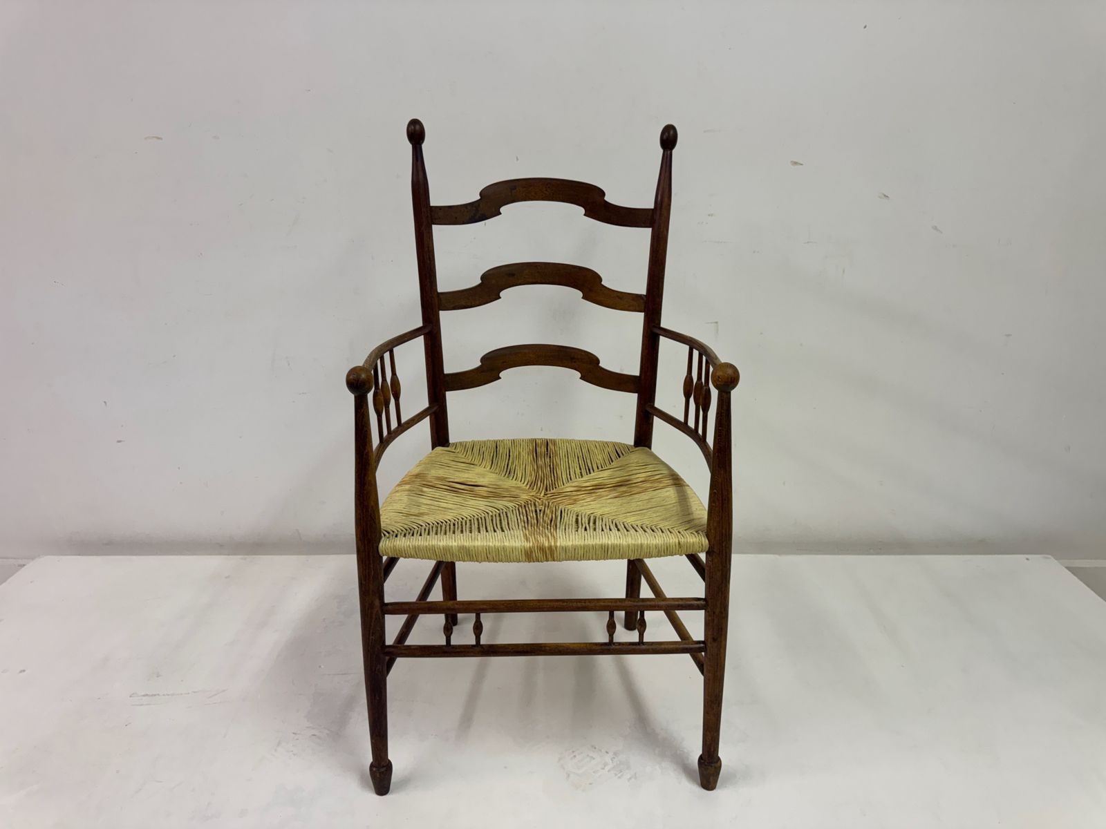 Arts And Crafts Armchair In Elm Possibly For Liberty & Co photo for sale