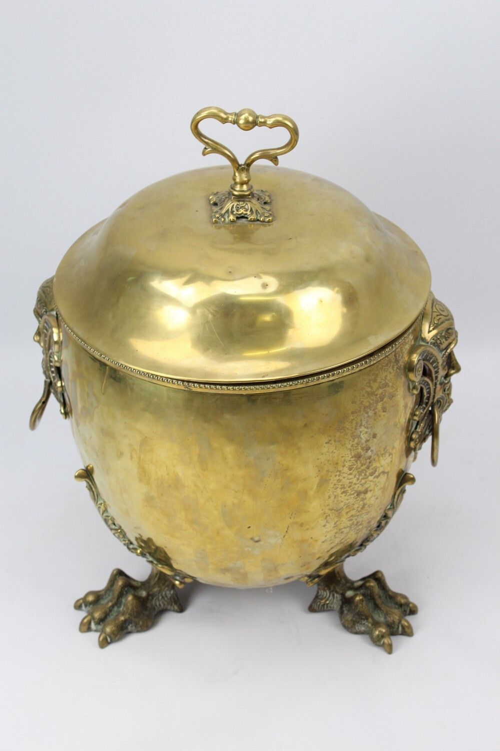 Large Victorian Brass Coal Bucket By William Soutter & Sons photo furniture