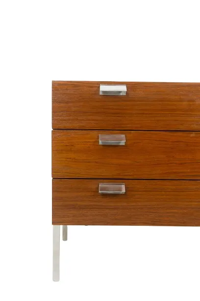 André Monpoix. 3 Drawer Teak Chest Of Drawers. 1960s. photo 4500.0