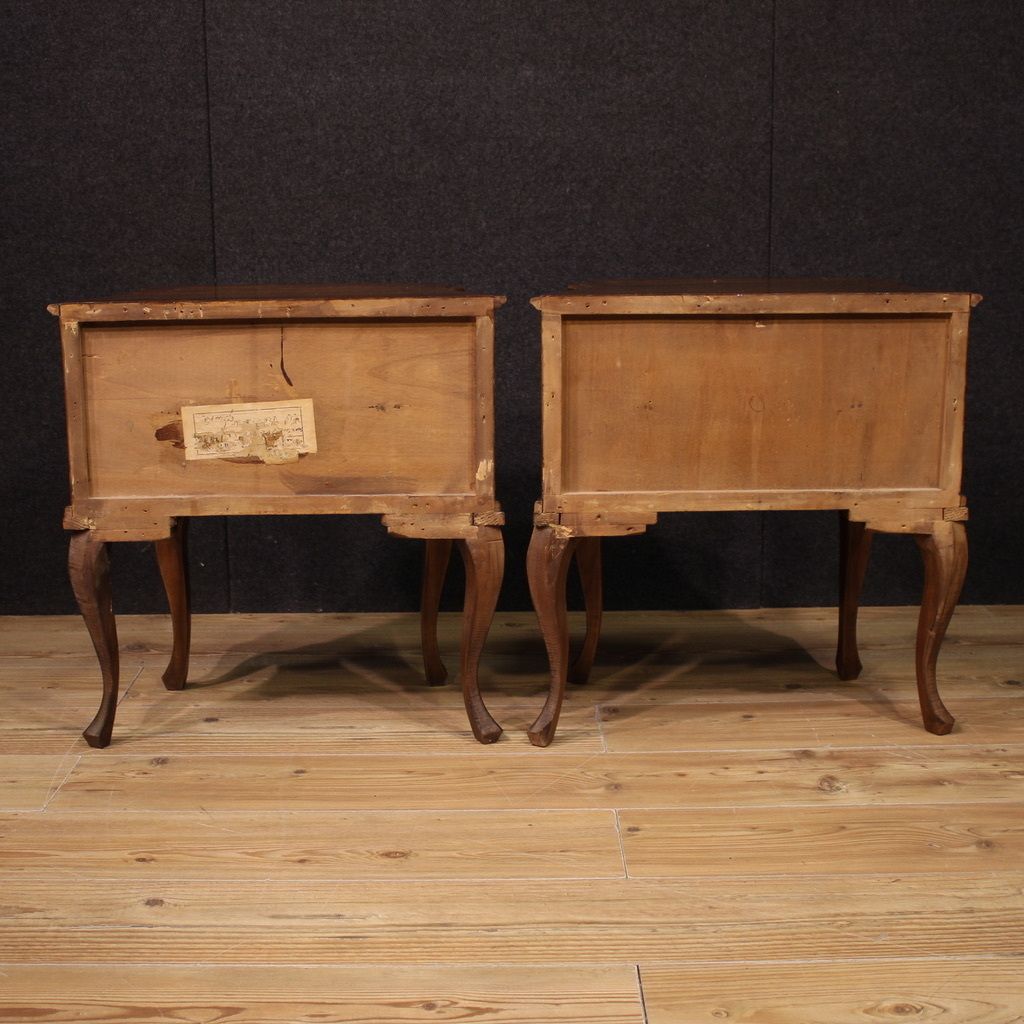 Pair Of Venetian Bedside Tables From The Mid 20th Century photo for sale