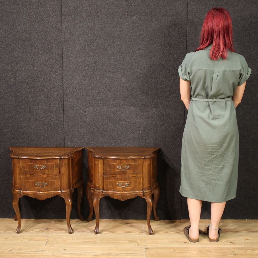 photo furniture Pair Of Venetian Bedside Tables From The Mid 20th Century