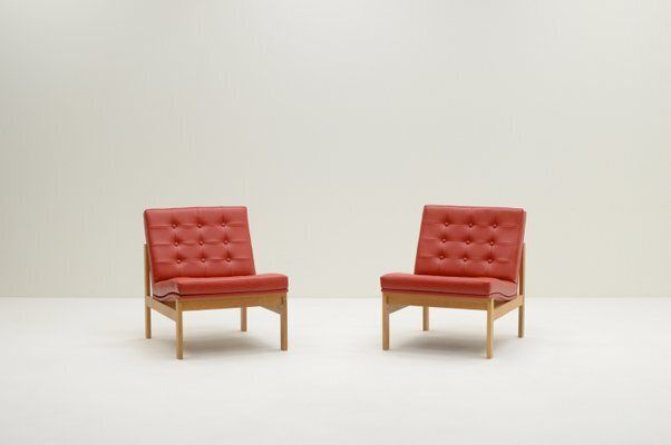 Set Of Moduline Chairs By Ole Gjerløv Knudsen And Torben Lind For Cado, Denmark, 1960s photo furniture