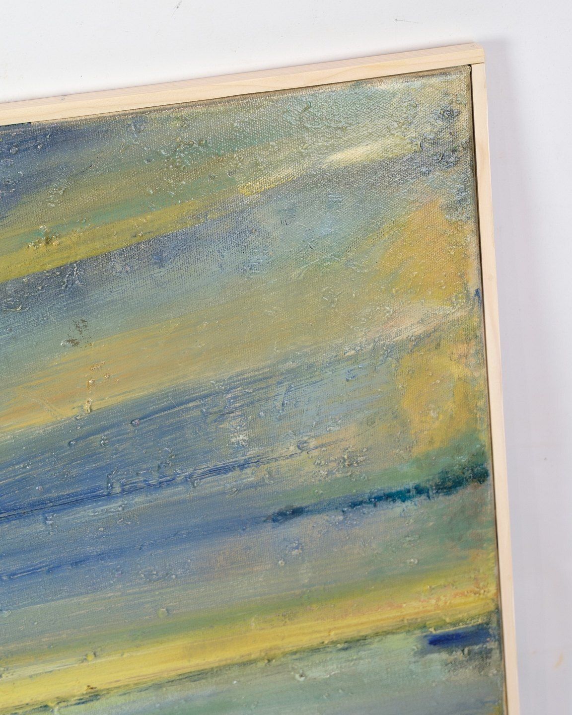 Painting On Canvas With Of Motif Torshavn By Zakarias Heinesen Signed From 2021 photo furniture