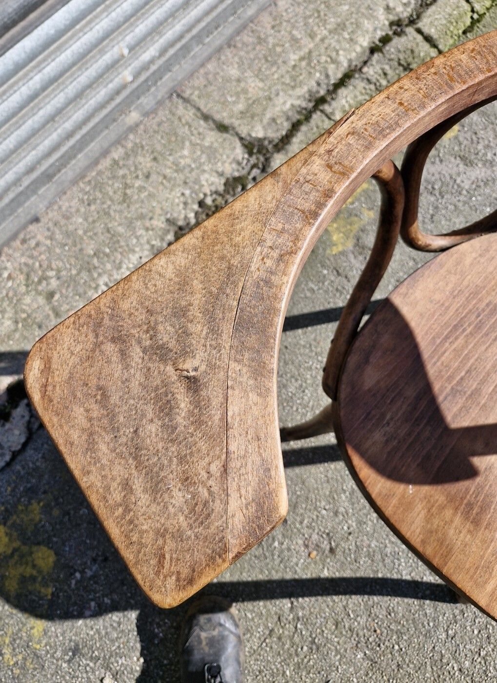Unusual Bentwood Thonet Chair With Writing Tablet / Reading Arm photo buy