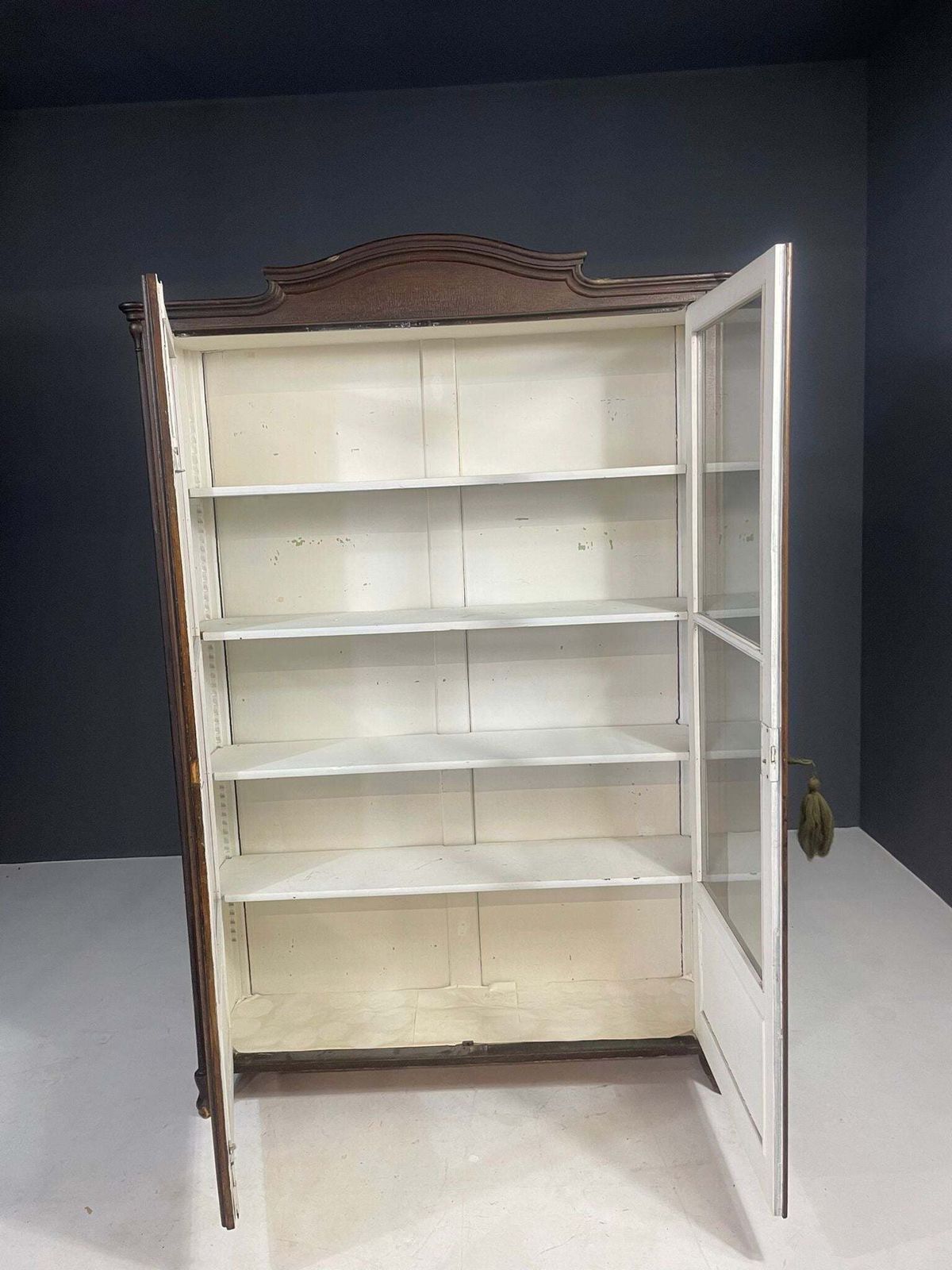 Historic Glass Front Bookcase From Austria Hungary, Late 19th–Early 20th C. photo Furniture