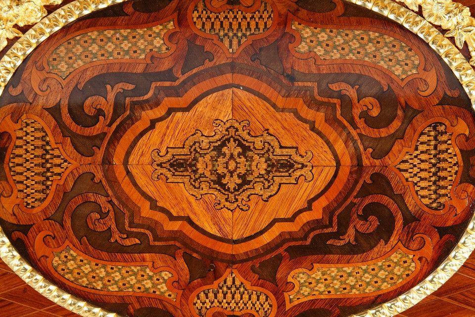 Furniture Cylinder Desk After A Model By Riesener, Attributed To The Maison Beurdeley photo
