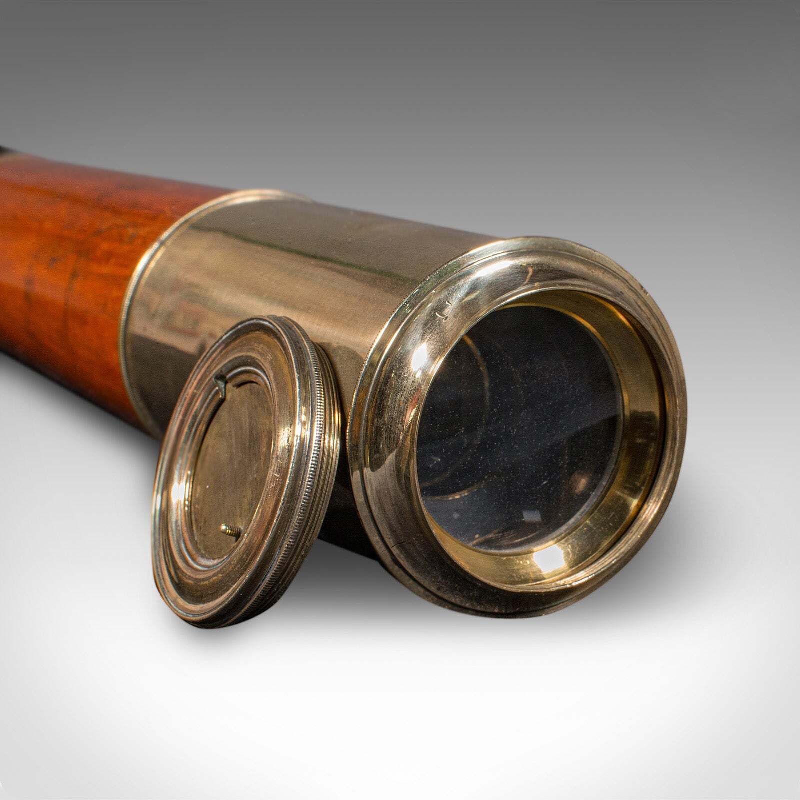 Antique 2 Draw Telescope, English, Maritime, Day Or Night, Richardson, Regency photo vinterior