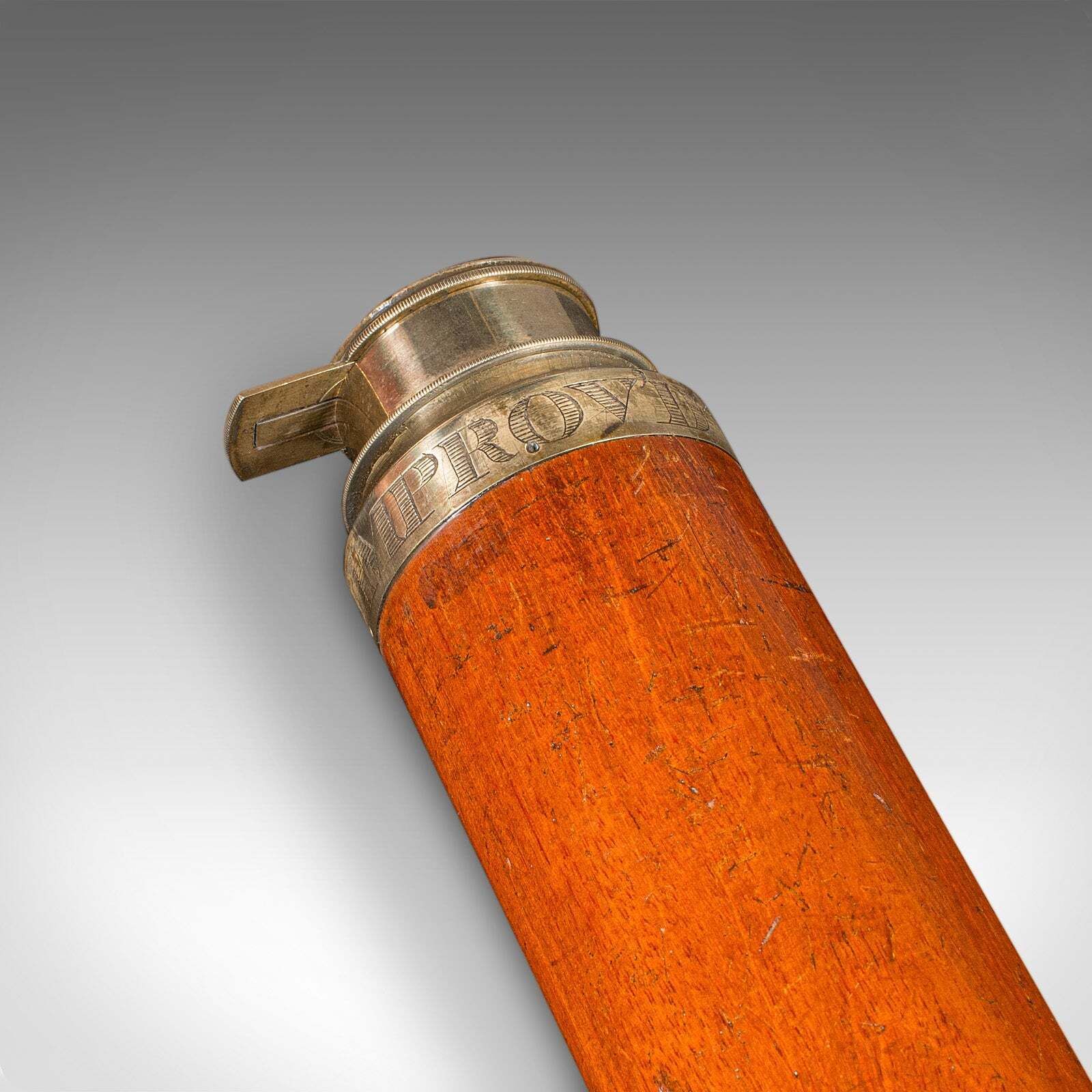 Antique 2 Draw Telescope, English, Maritime, Day Or Night, Richardson, Regency photo vintage