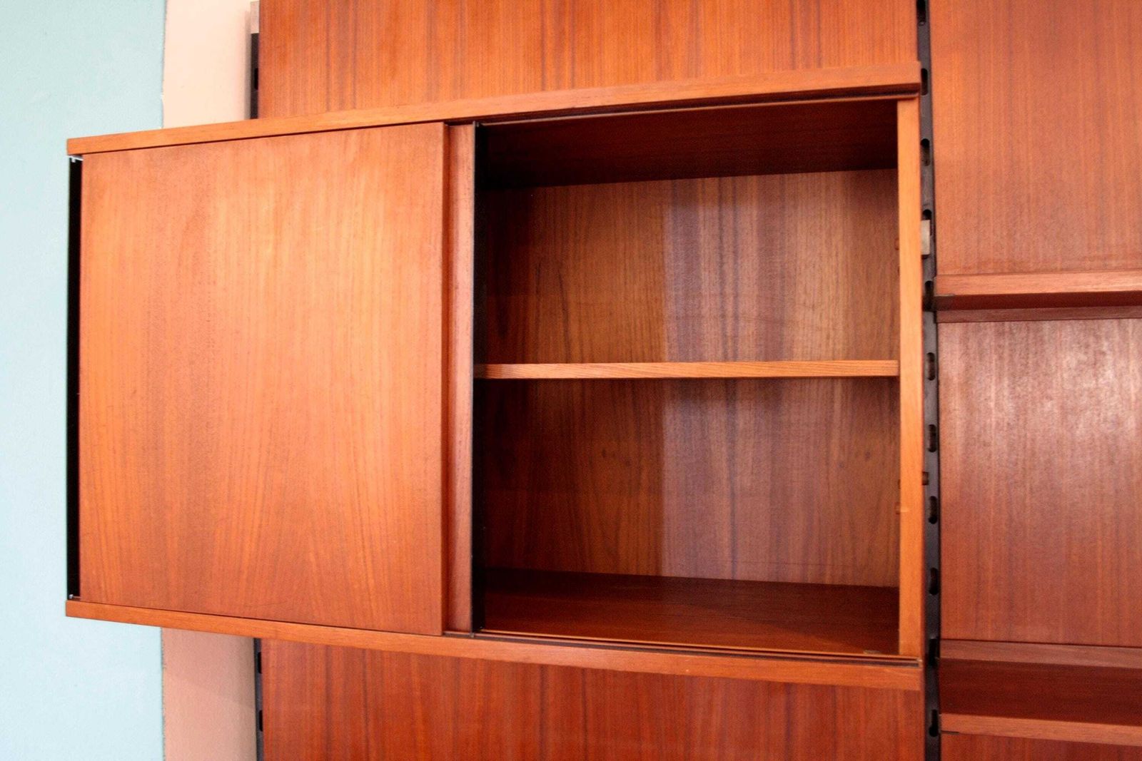 photo furniture Urio Modular Wall System By Ico And Luisa Parisi For Mim 1957, Two Module Bookcase, Italy, 1960s