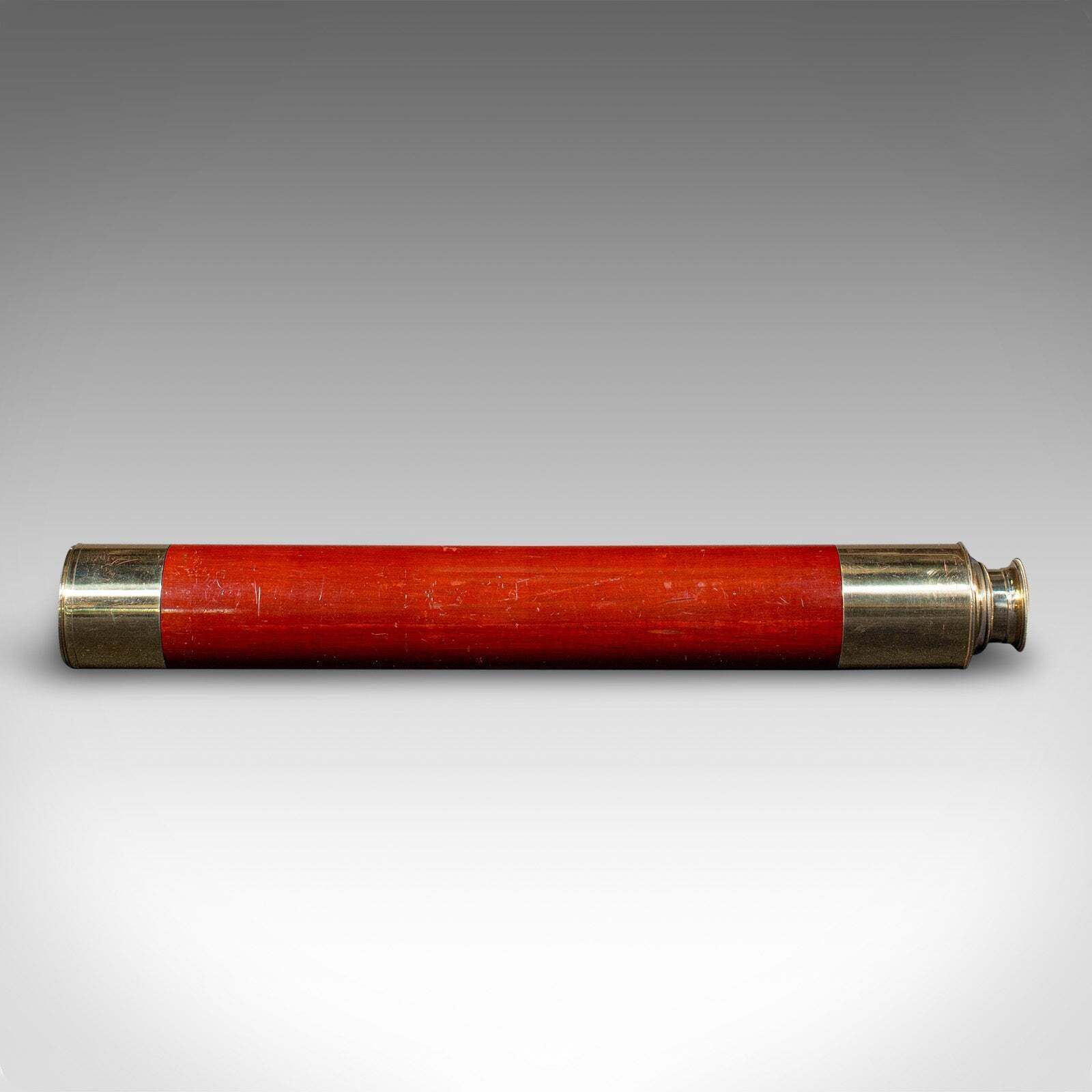 Antique 2 Draw Telescope, English, Brass, Navigational Instrument, Victorian photo for sale