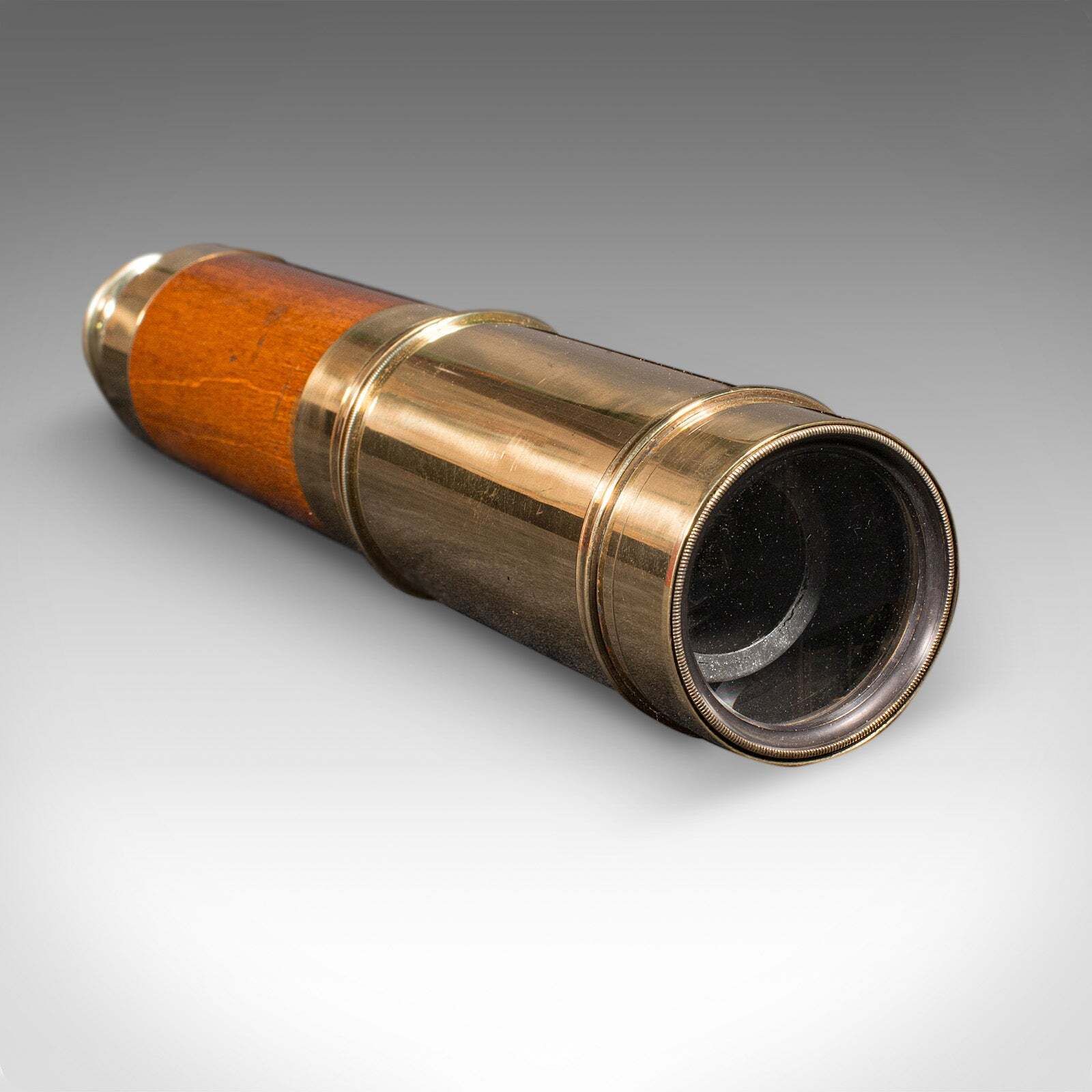 Antique 3 Draw Telescope, English Brass, Terrestrial Instrument, Victorian, 1880 photo buy