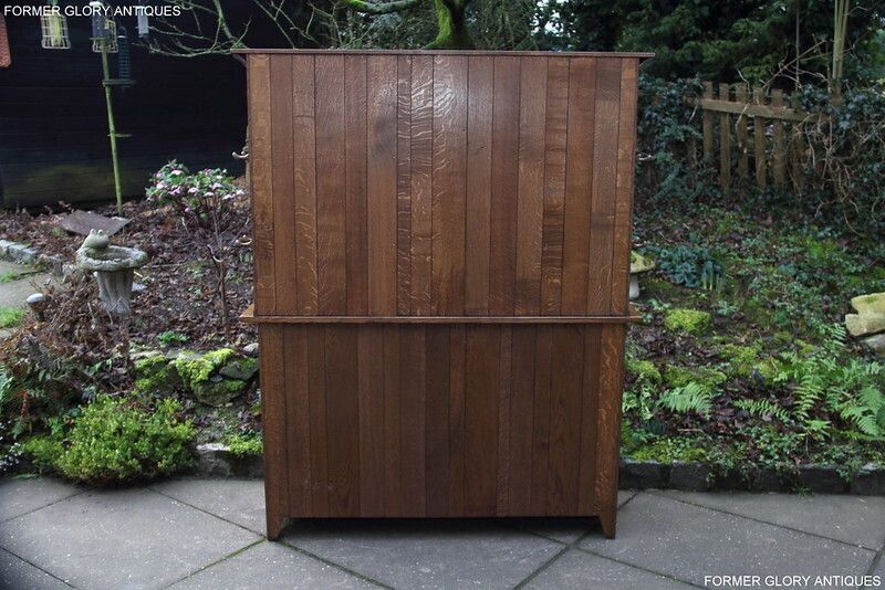 photo furniture A Rupert / Nigel Griffiths Monastic Carved Oak Derbyshire Dresser / Sideboard