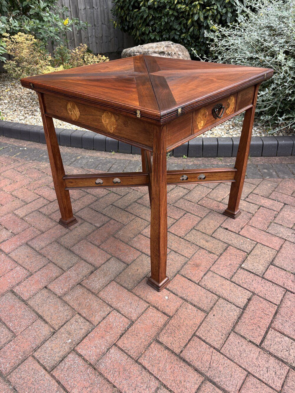 Arts & Crafts Walnut Card Table photo Furniture
