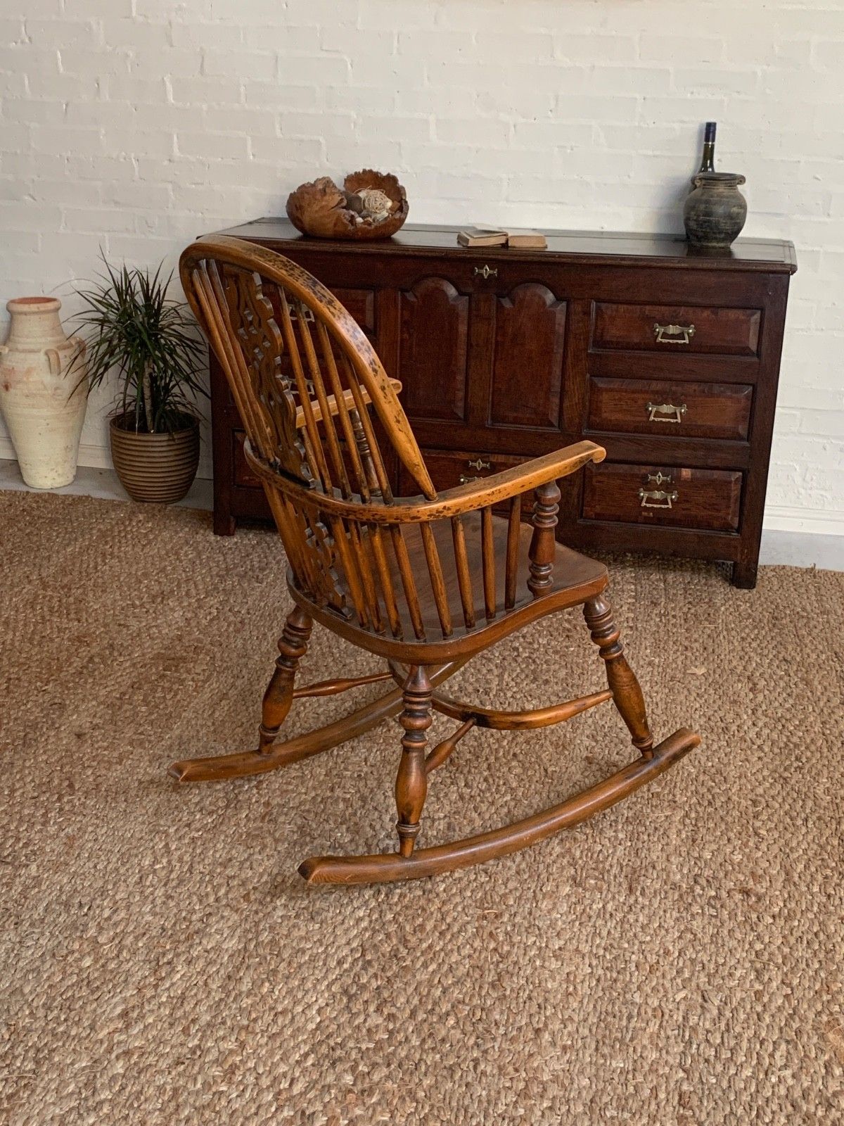 19th Century Country Style Windsor Rocking Chair photo vinterior