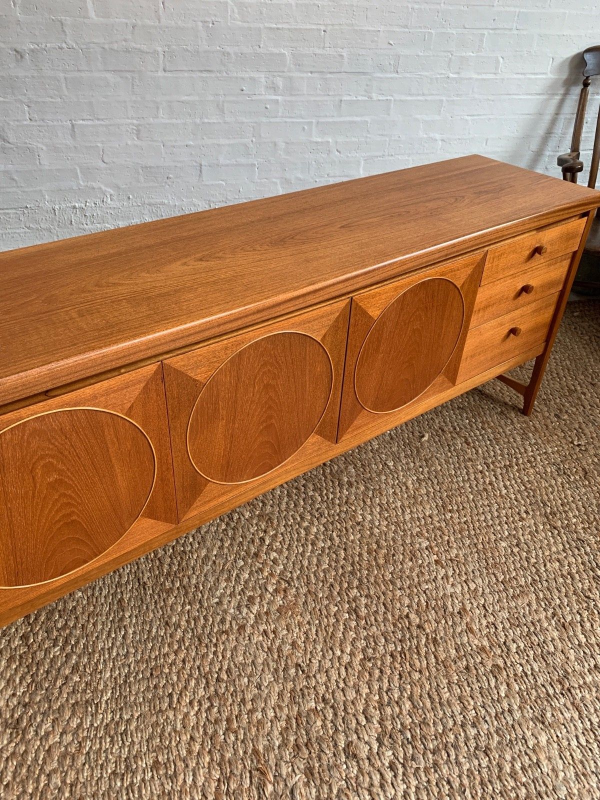 photo furniture Mid Century Teak 1960s Nathan Circles Sideboard