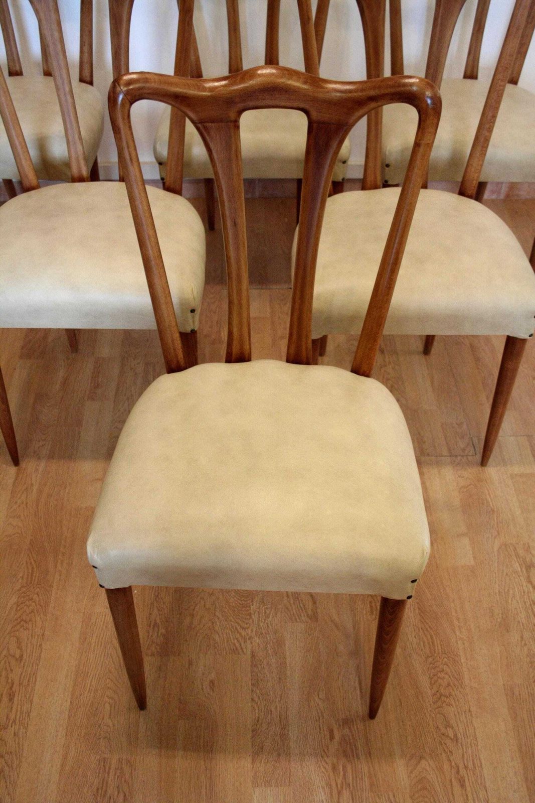 Set Of 6 Mid Century Modern Chairs, Italy, 1960 photo for sale