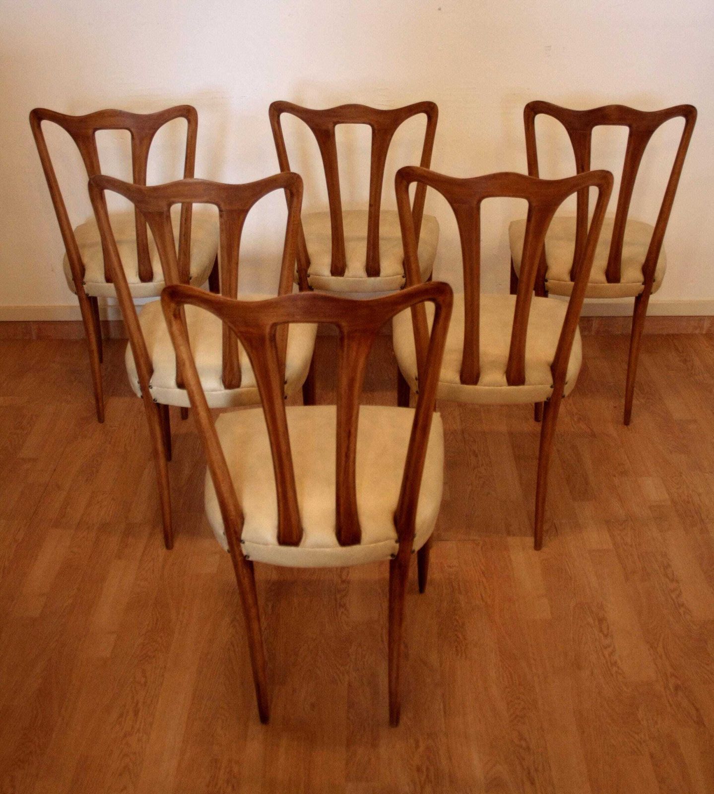 Set Of 6 Mid Century Modern Chairs, Italy, 1960 photo buy