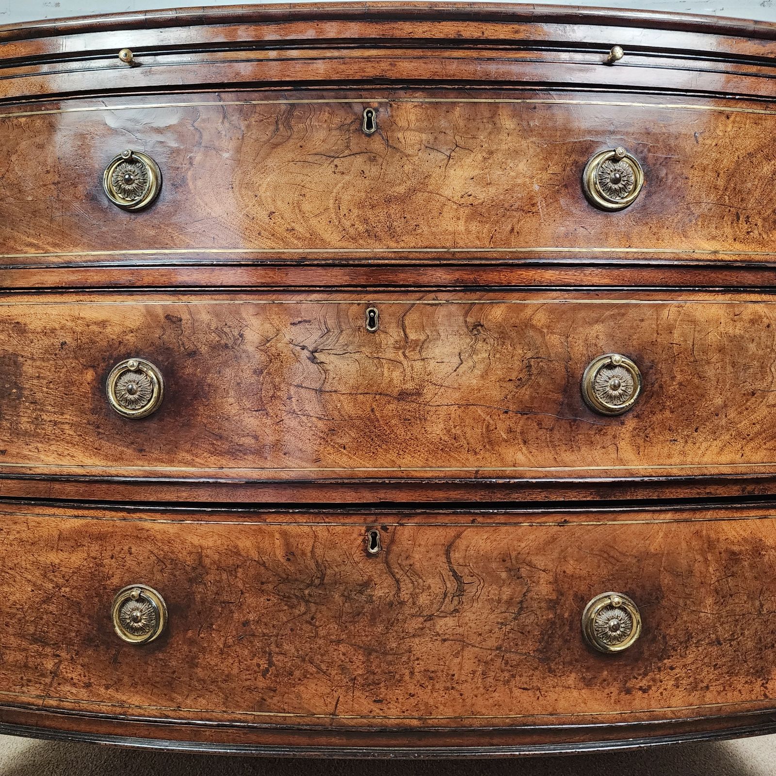 photo furniture Antique Early 19th C. Dressing Chest Of Drawers Regency Period (Circa 1811 1820)