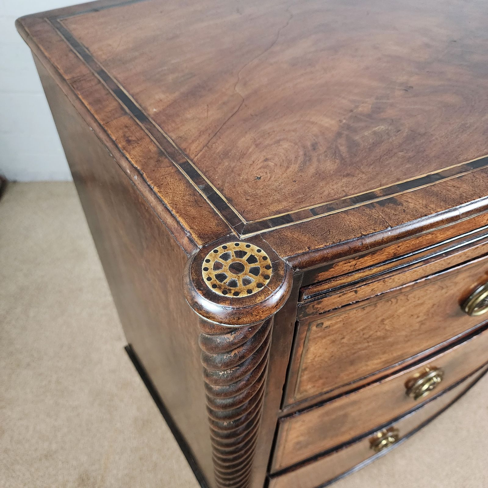 photo for sale Antique Early 19th C. Dressing Chest Of Drawers Regency Period (Circa 1811 1820)
