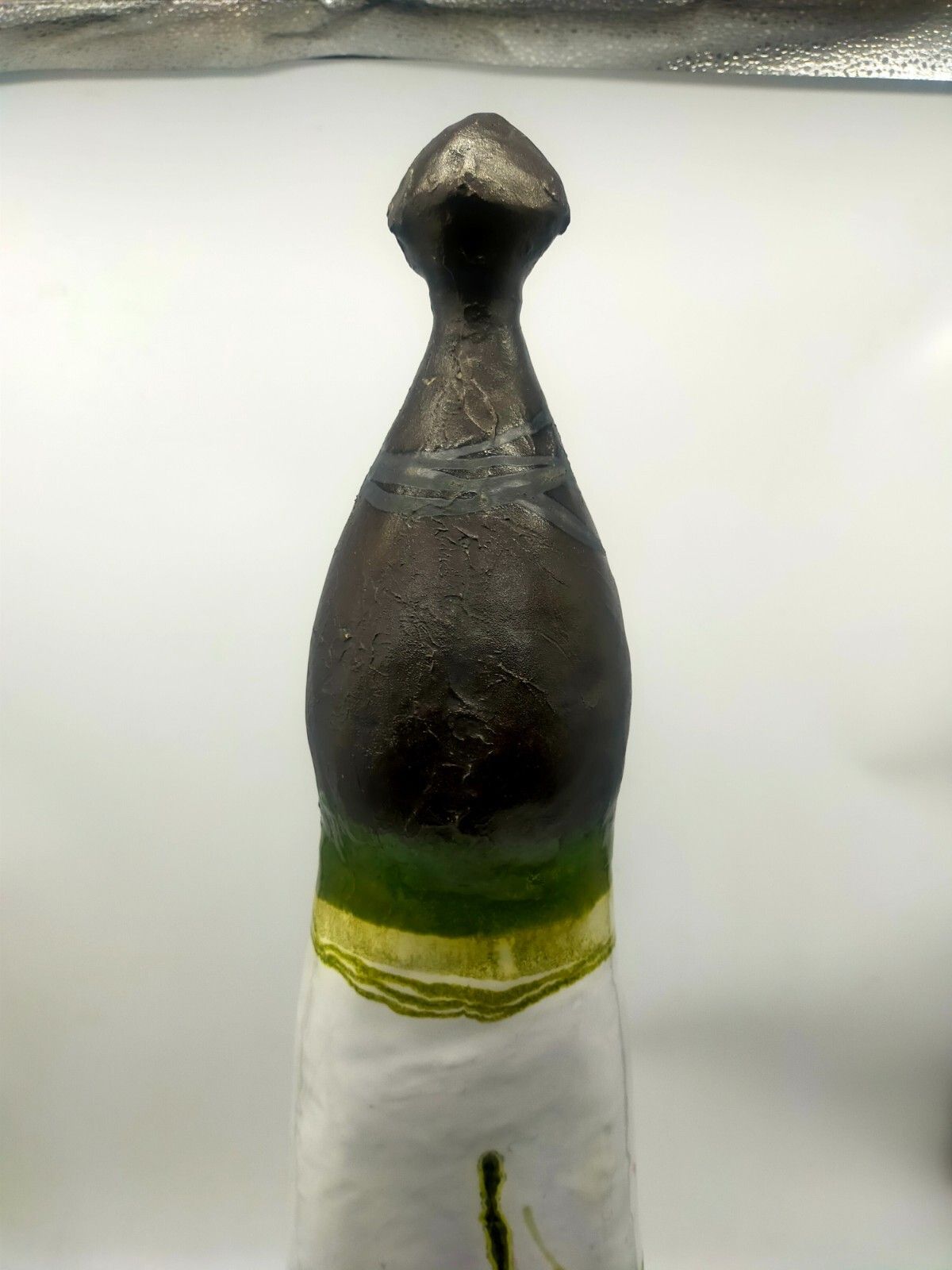 Man Gastone Bai, Abstract Terracotta Sculpture, 80s. Sarteano photo 302.0
