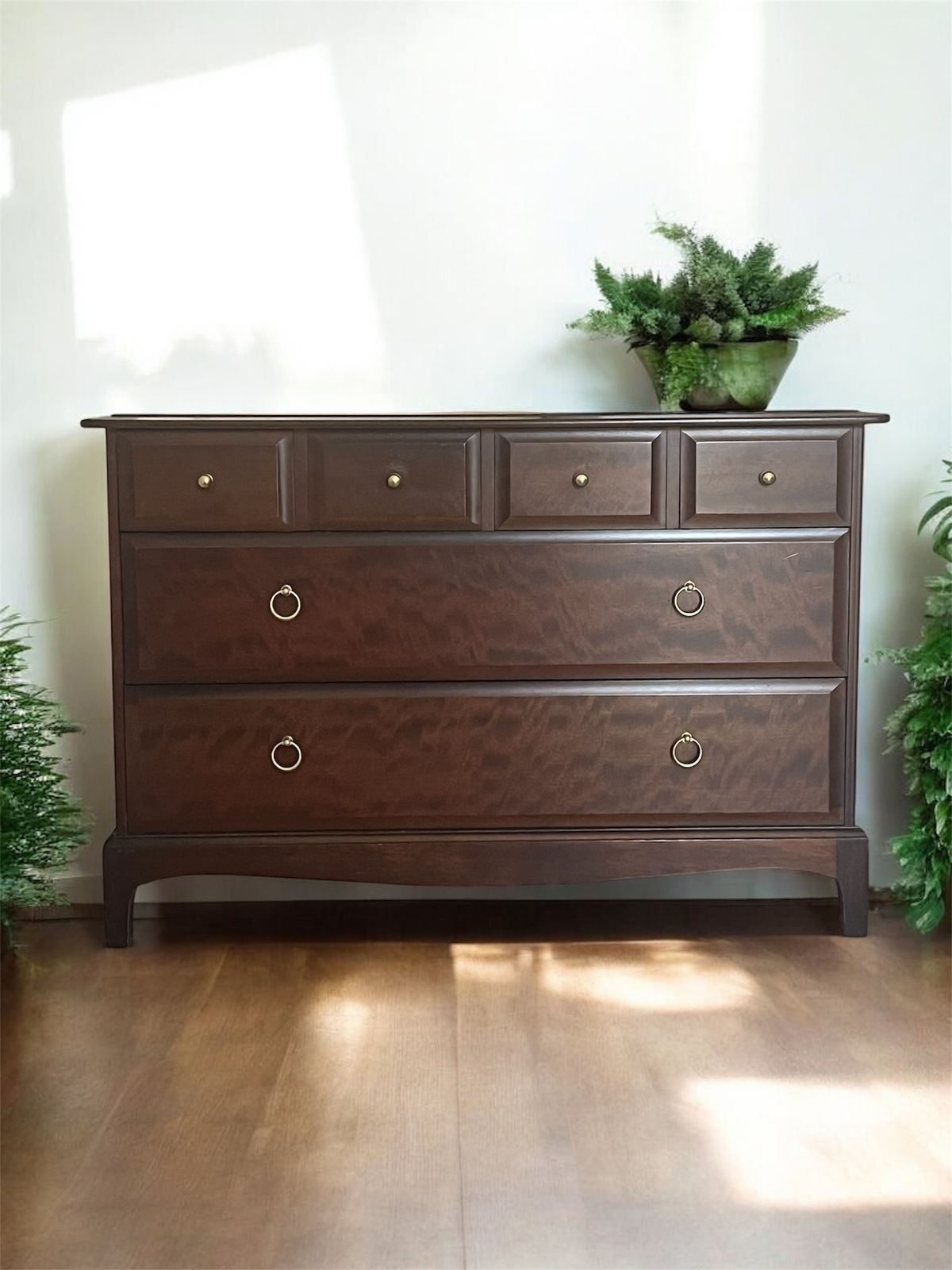 Mid Century Stag Mahogany Chest Of Drawers