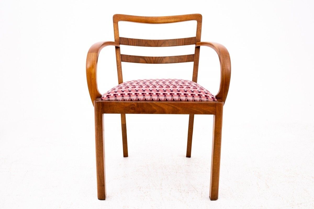 Pair Of Art Deco Armchairs, Poland, Mid 20th Century. After Renovation. photo vinterior