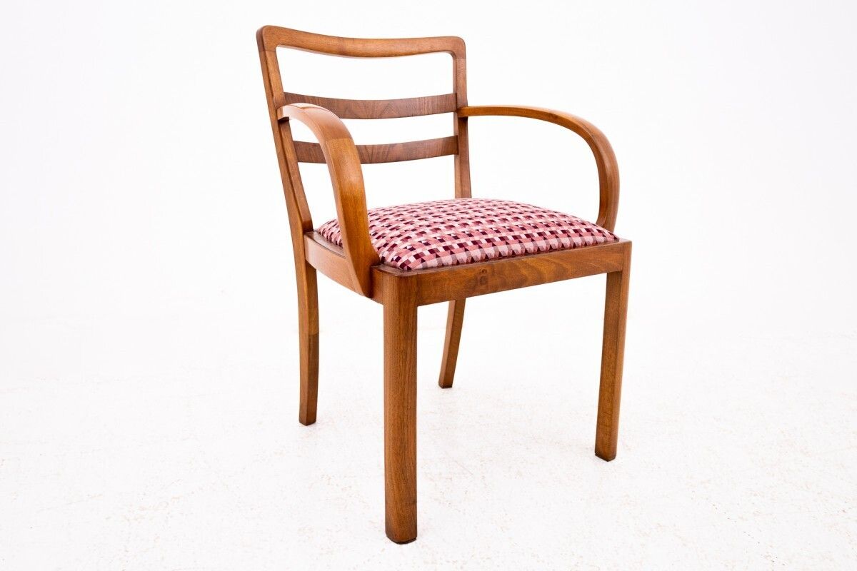 Pair Of Art Deco Armchairs, Poland, Mid 20th Century. After Renovation. photo vintage