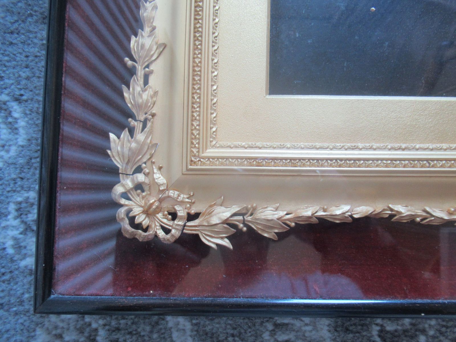 Victorian   1890  Picture Of A Lady  In A Ebonised And Gilt Frame photo 140.0