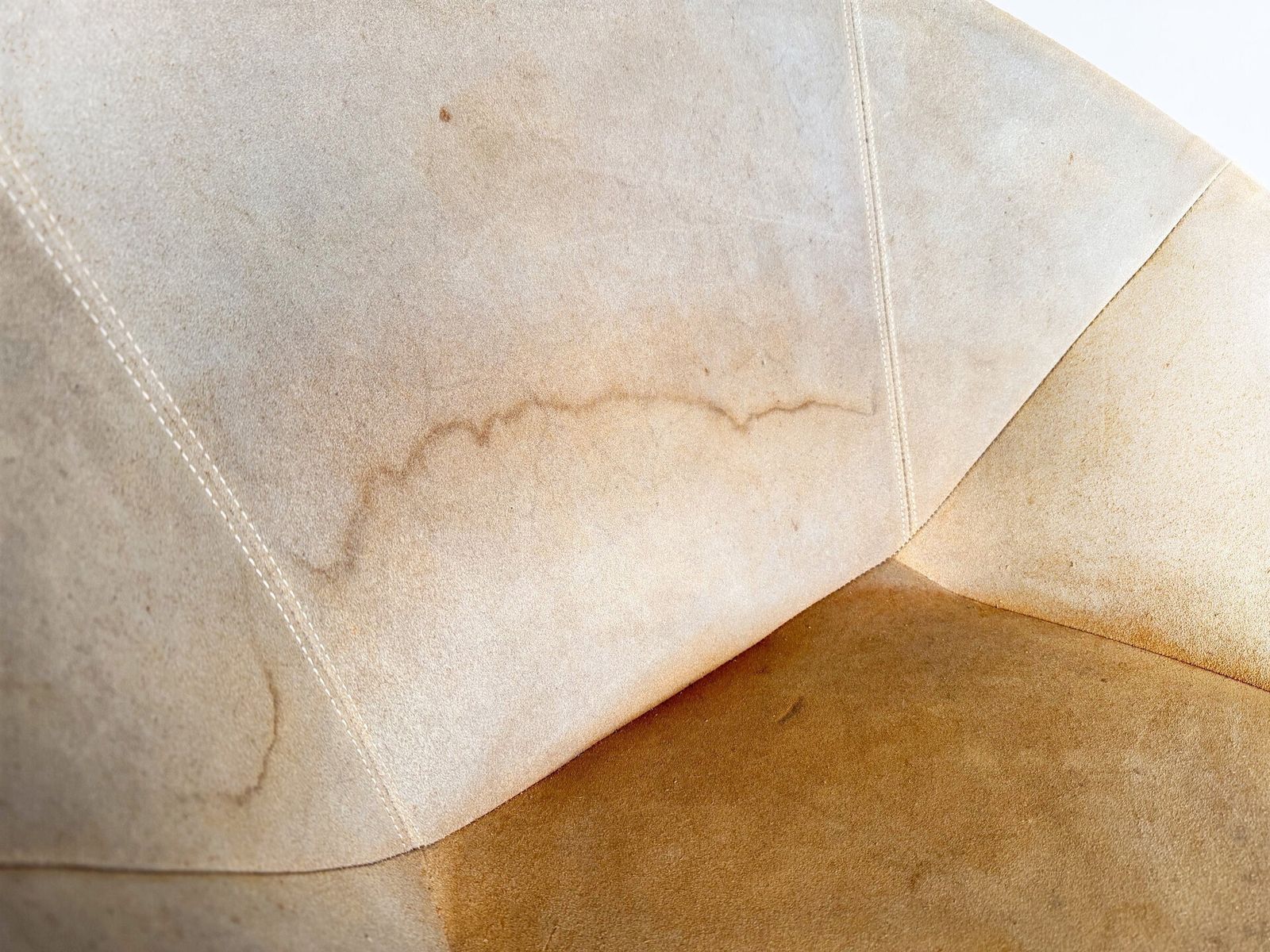 photo for sale Set Of 2 Original Midcentury Armchairs Lusch & Co Baloon Chair Suede