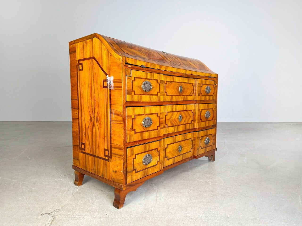 Original Baroque Secretary Chest Of Drawers 1700 Antique Walnut photo furniture