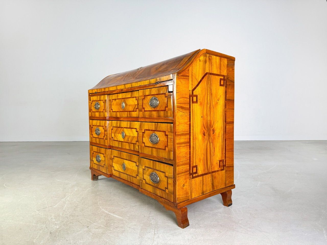 photo furniture Original Baroque Secretary Chest Of Drawers 1700 Antique Walnut
