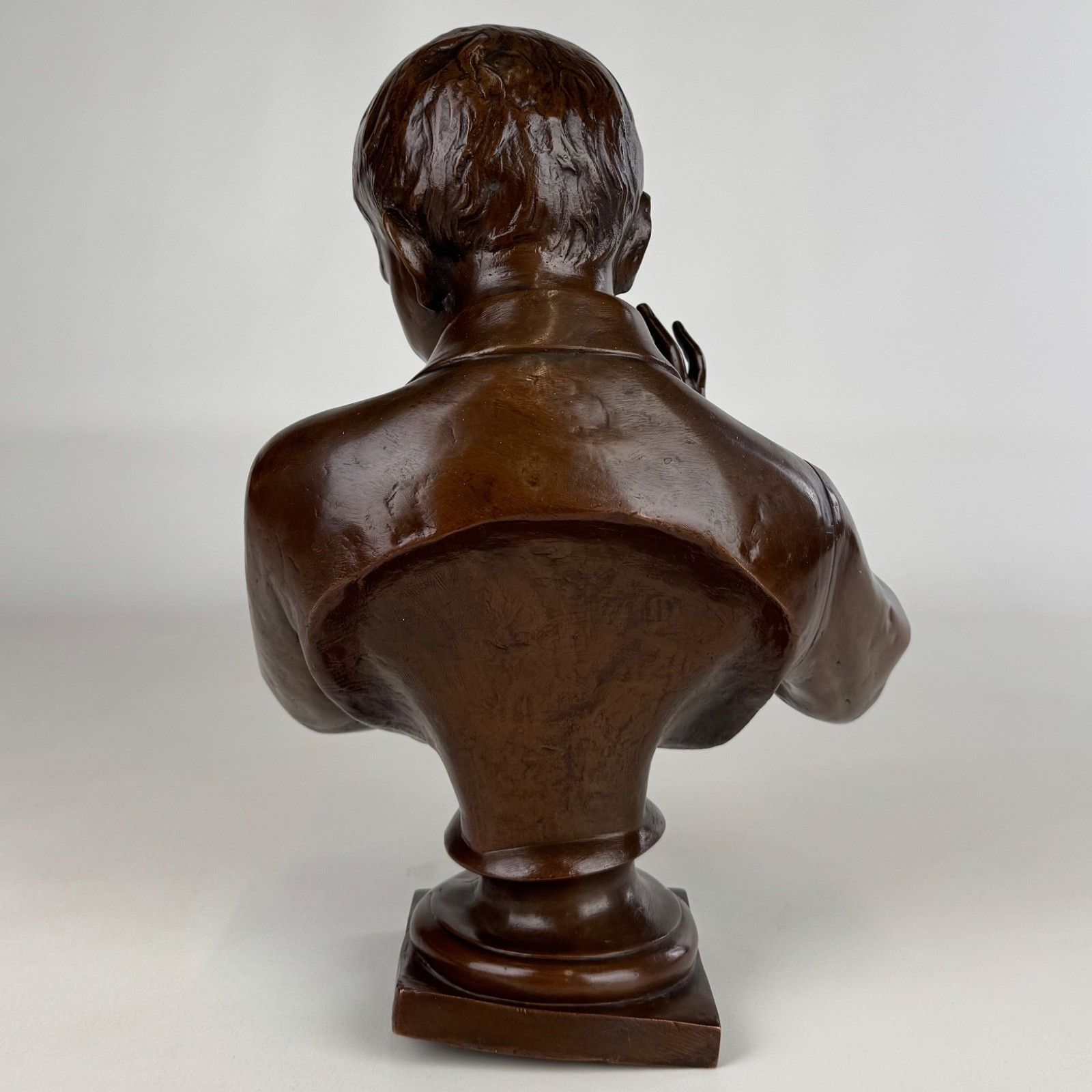 Antique 19th Century Decorative Bronze Bust Of A Student photo 495.0