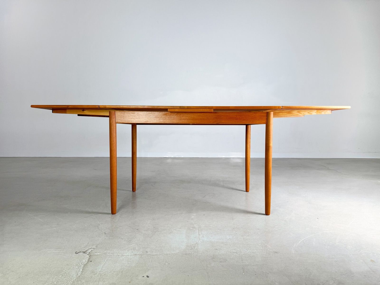 Mid   Century Dining Table Teak Extendable 1960s Vintage Table photo vinterior