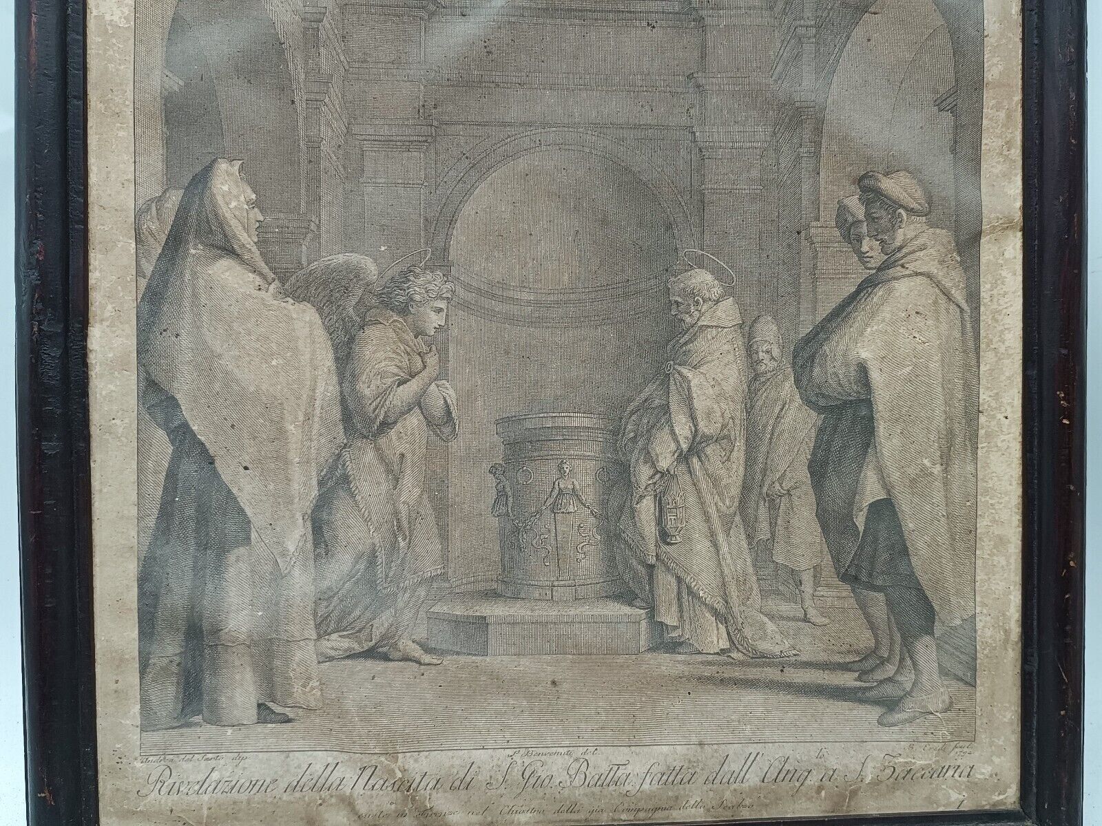 Print Engraving Of 700 Andrea Del Tailor Benedetto Heredi 1792 photo for sale