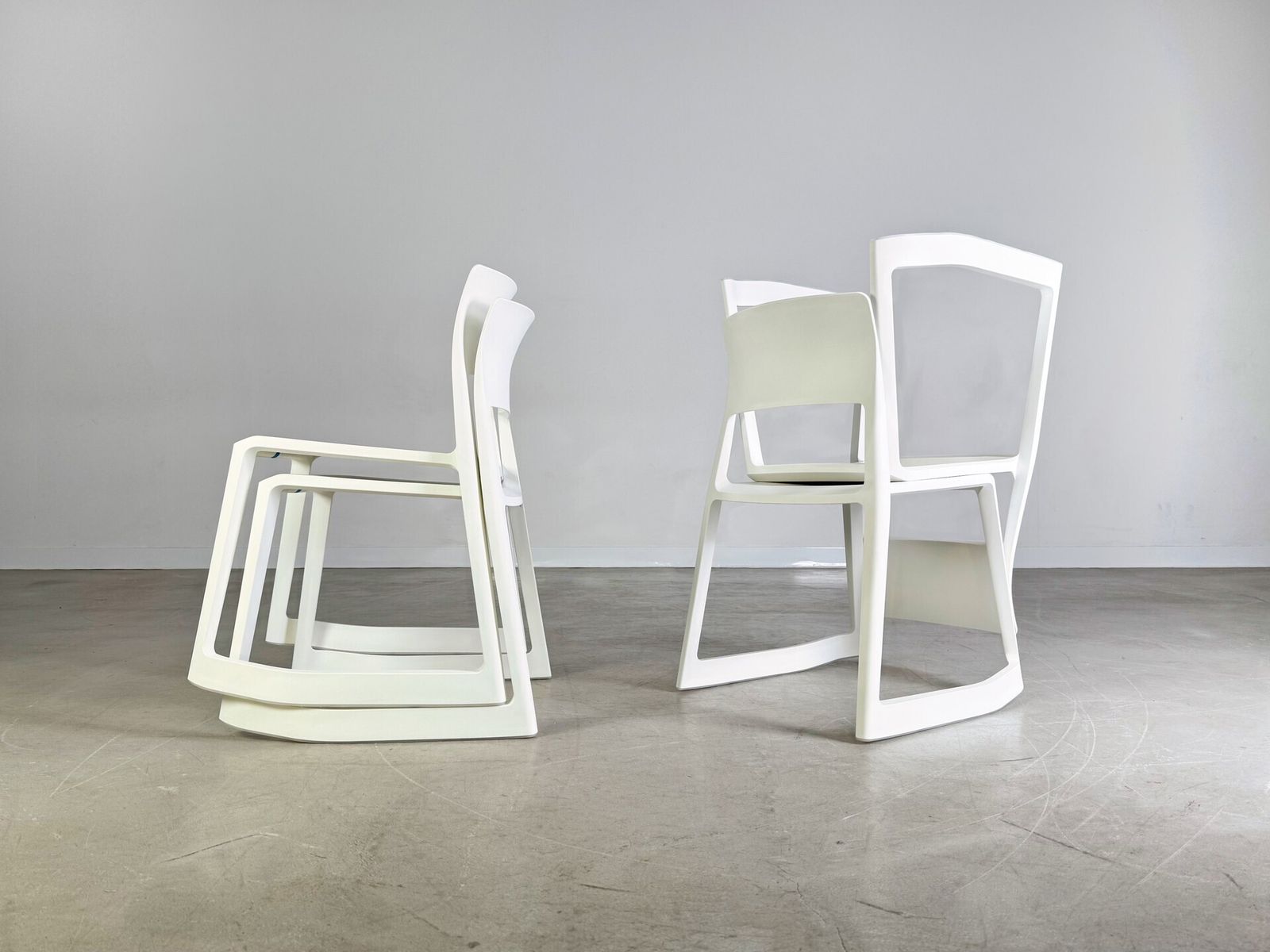 Original Set Of 4 Vitra Tip Ton Chair Edward Barber Jay Osgerby II photo Furniture
