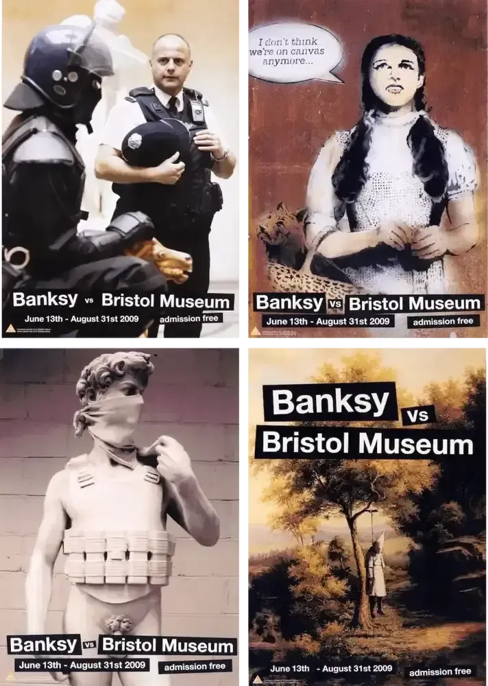 Banksy, Banksy Vs Bristol Museum (Set Of 4), 2009