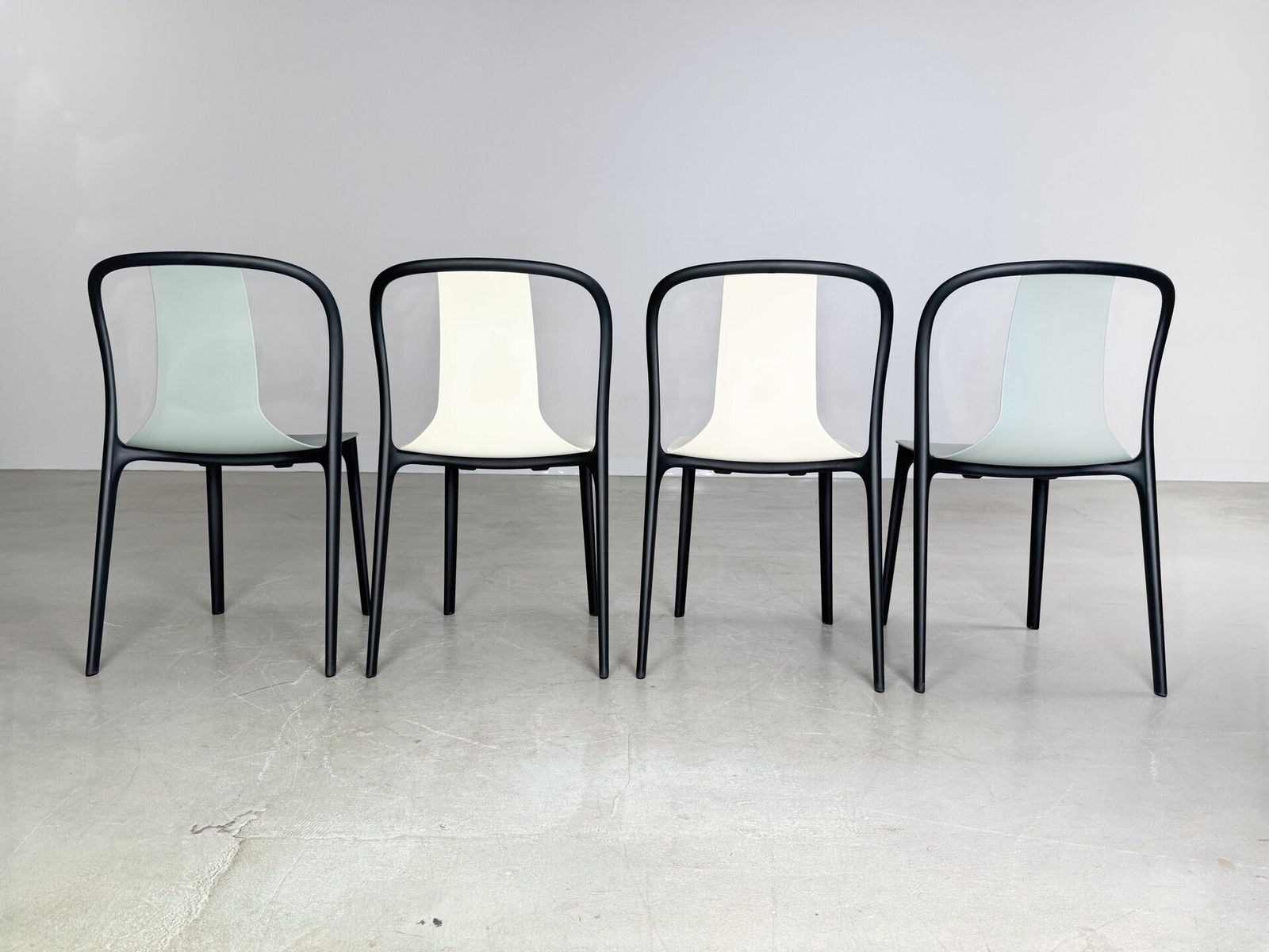Set Of 2 Vitra Belleville Chair Ronan Erwan Bouroullec Outdoor Cream photo buy