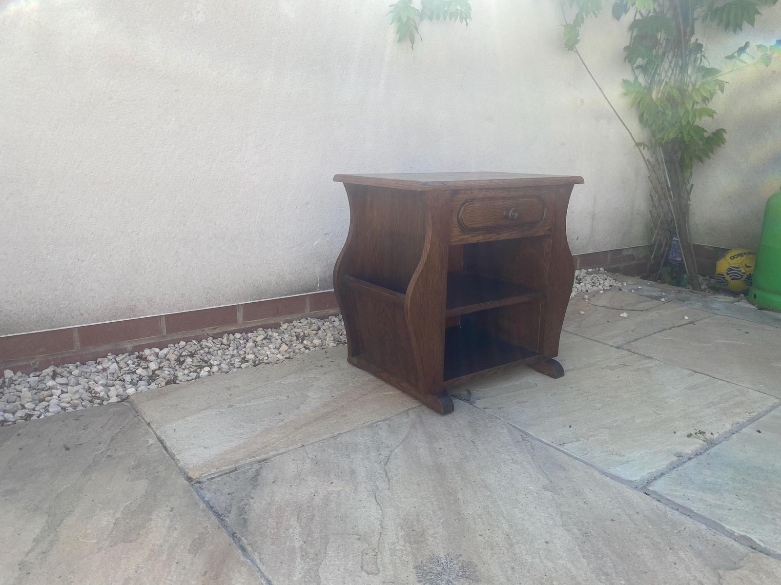 Vintage Telephone Table With Magazine Storage Bedside Table Lamp Stand photo buy