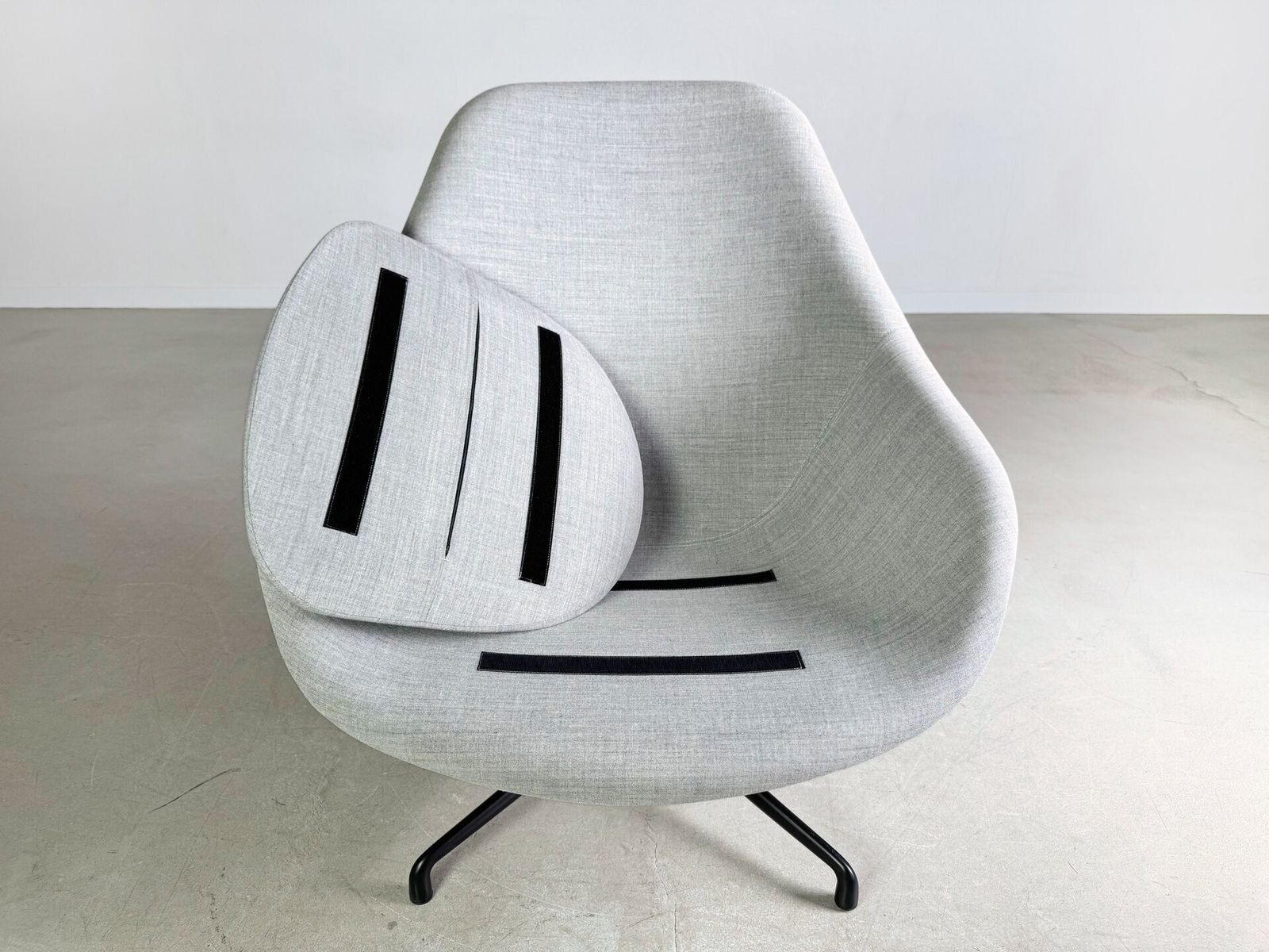 Original Hay Aal 91 Armchair Hee Welling Fabric Gray photo vintage
