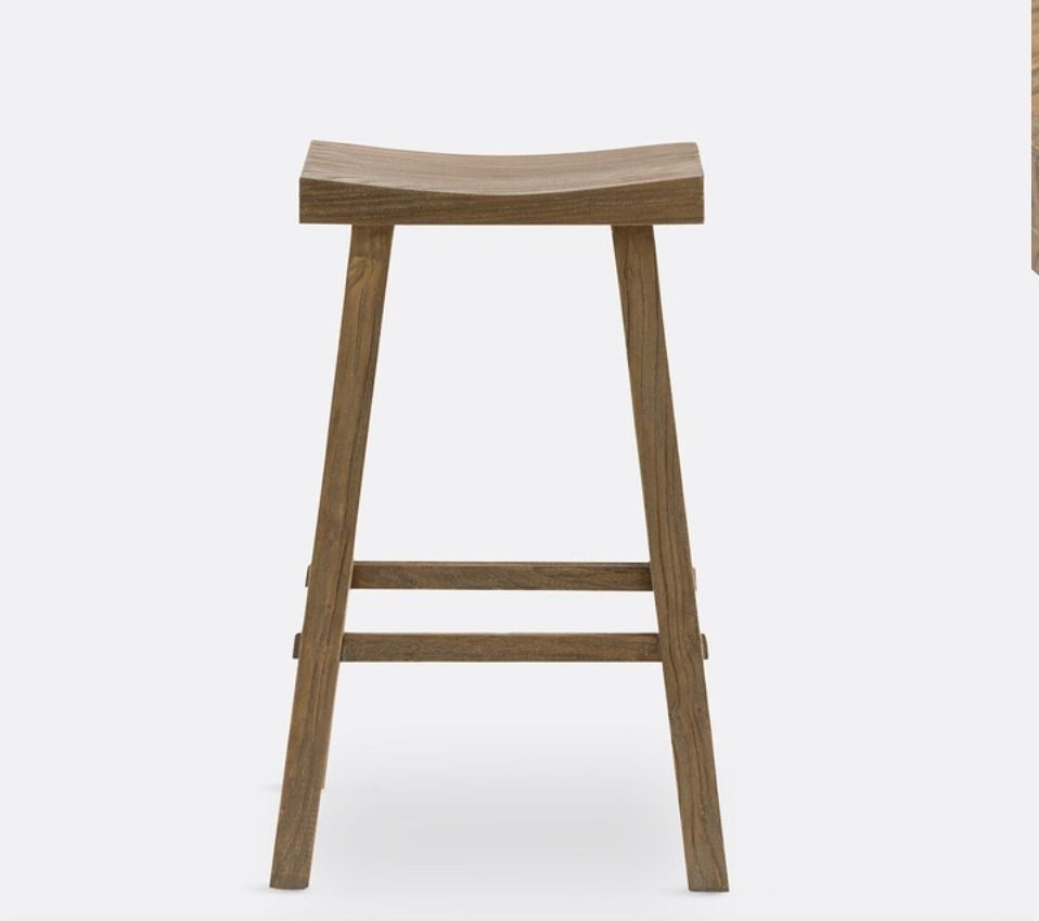 4x Solid Elm Bar Stools photo furniture