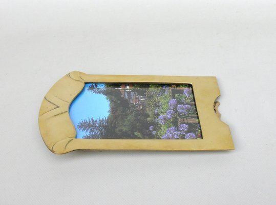 photo furniture German Art Nouveau Picture Frame In Brass, 1890s