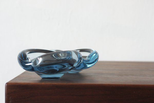 Glass Ashtray By Lütken By Per Lütken For Holmegaard, 1950s, Set Of 2 photo furniture
