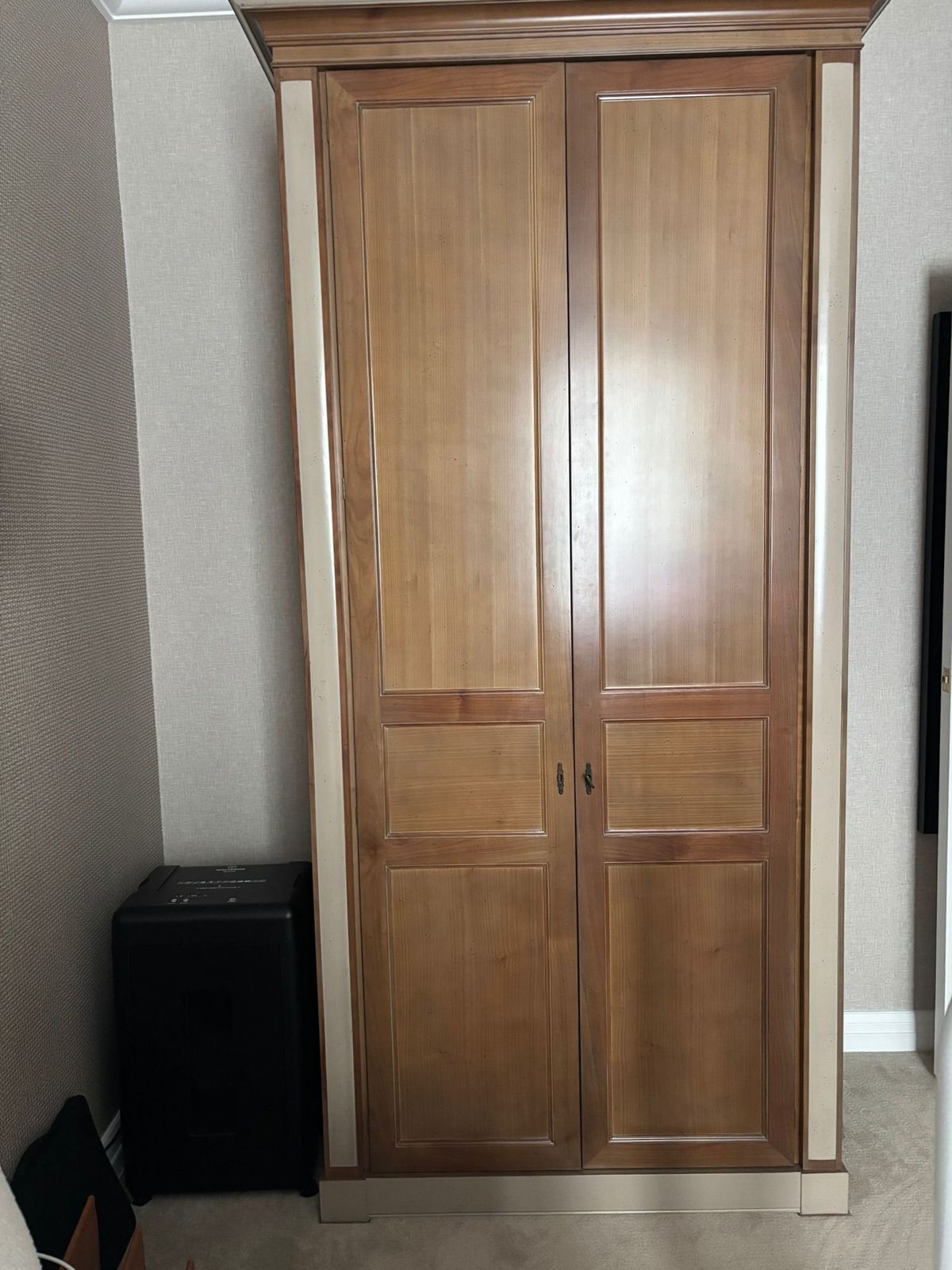 Roche Bobois Classique 2 X Free Standing Wardrobes And Matching Bookcase