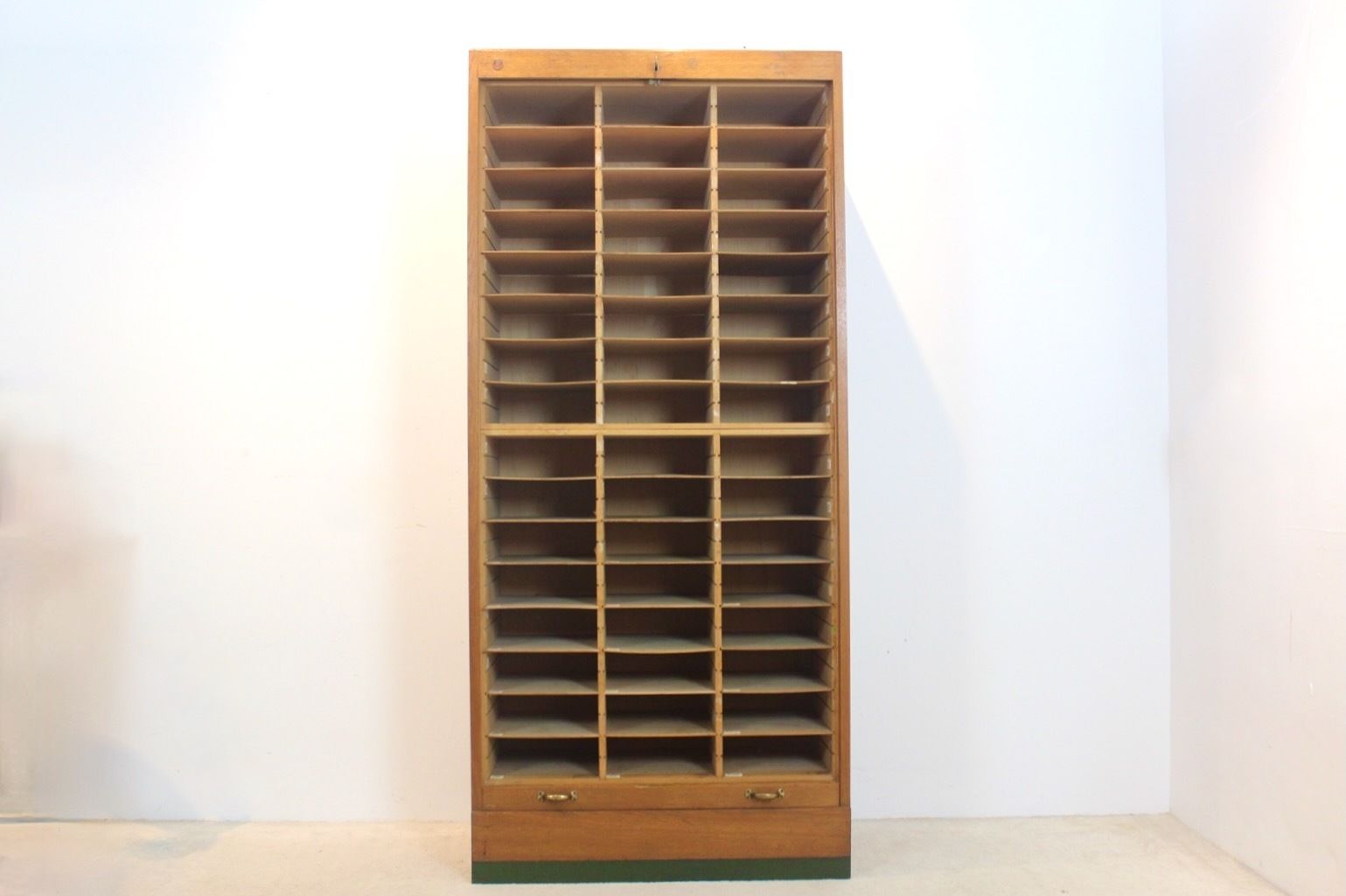 Wooden Pigeonhole Cabinet By Dobergo Büromöbel, Germany, 1950s photo for sale