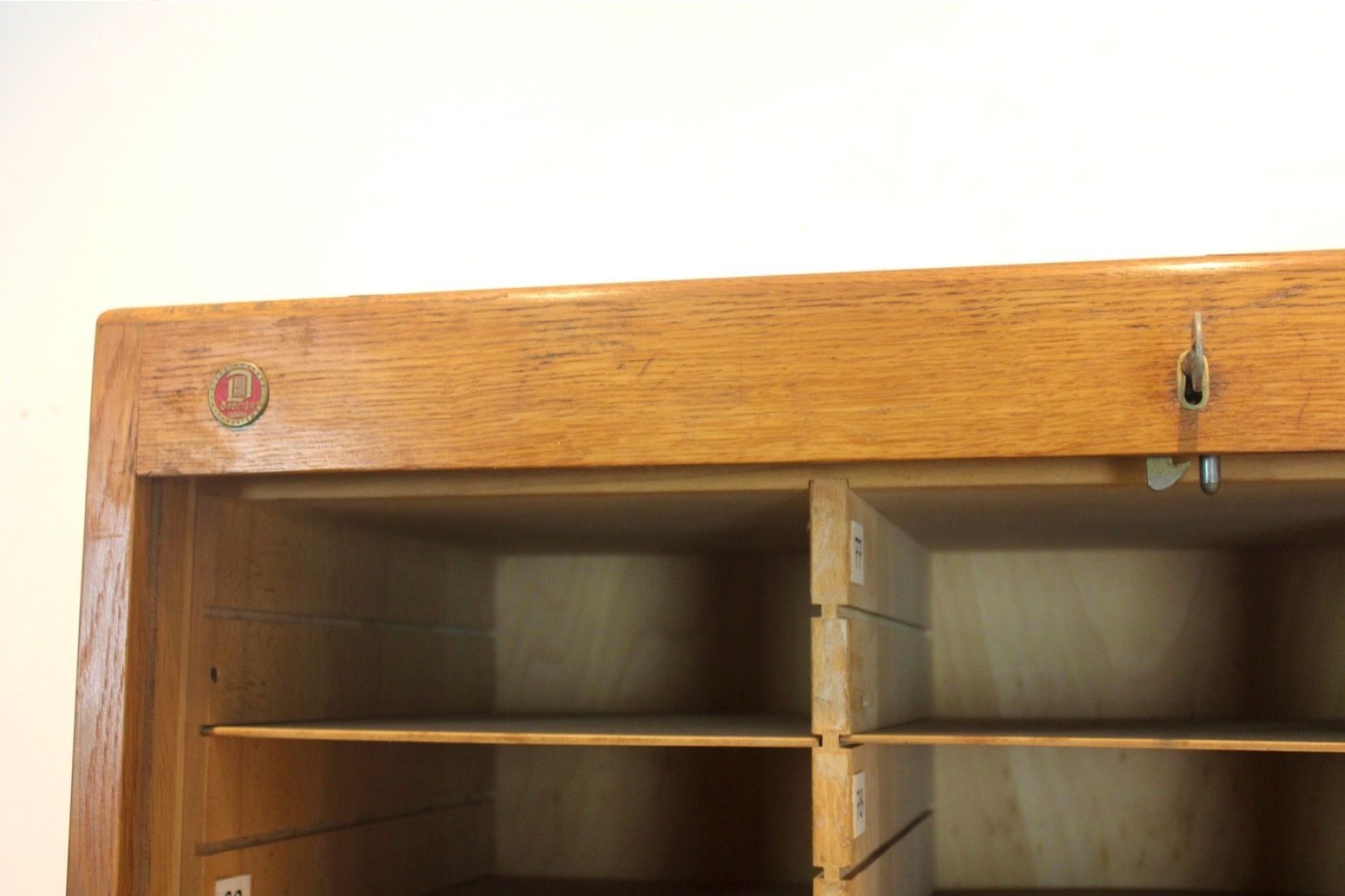 photo furniture Wooden Pigeonhole Cabinet By Dobergo Büromöbel, Germany, 1950s