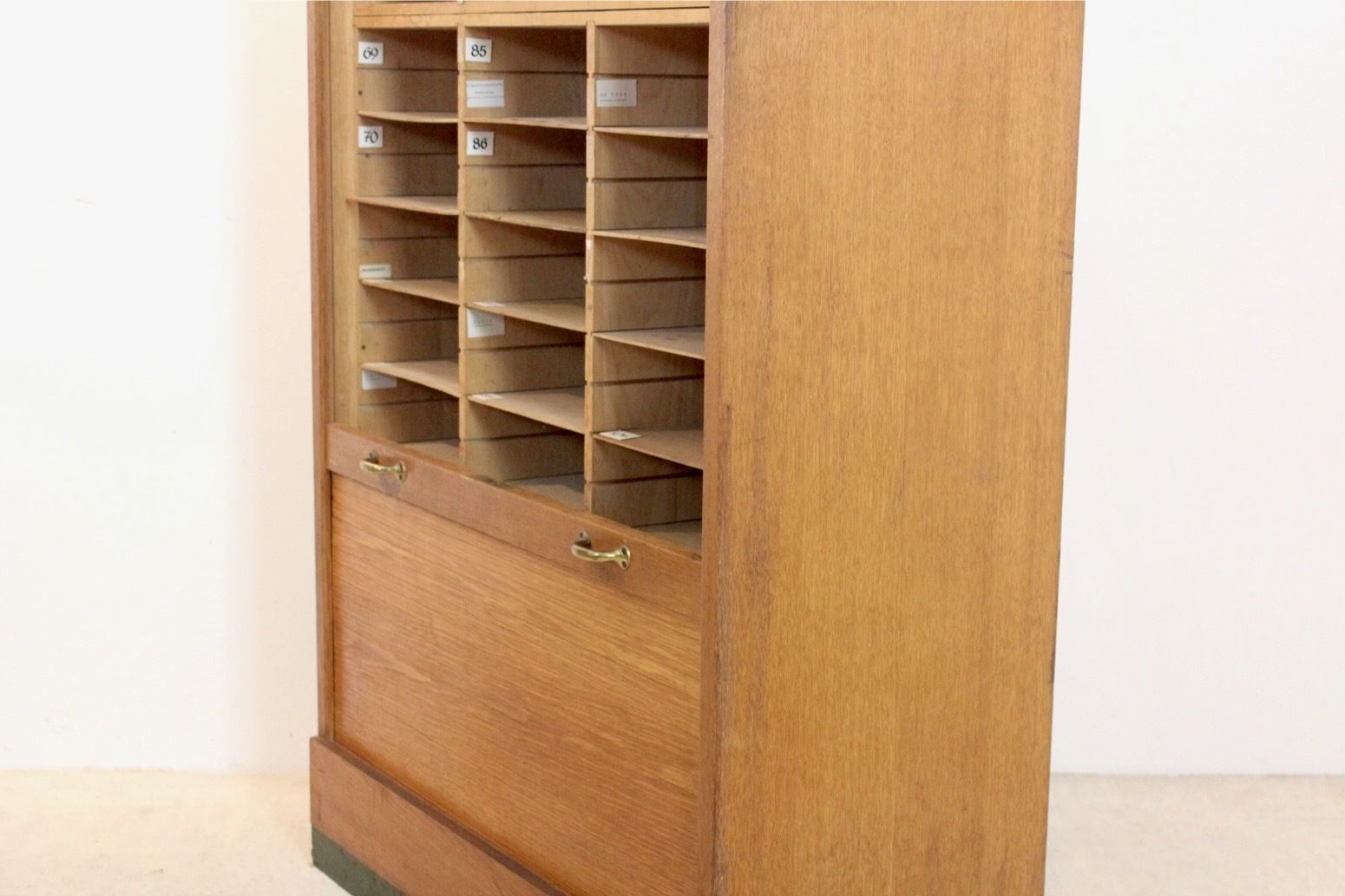 photo for sale Wooden Pigeonhole Cabinet By Dobergo Büromöbel, Germany, 1950s